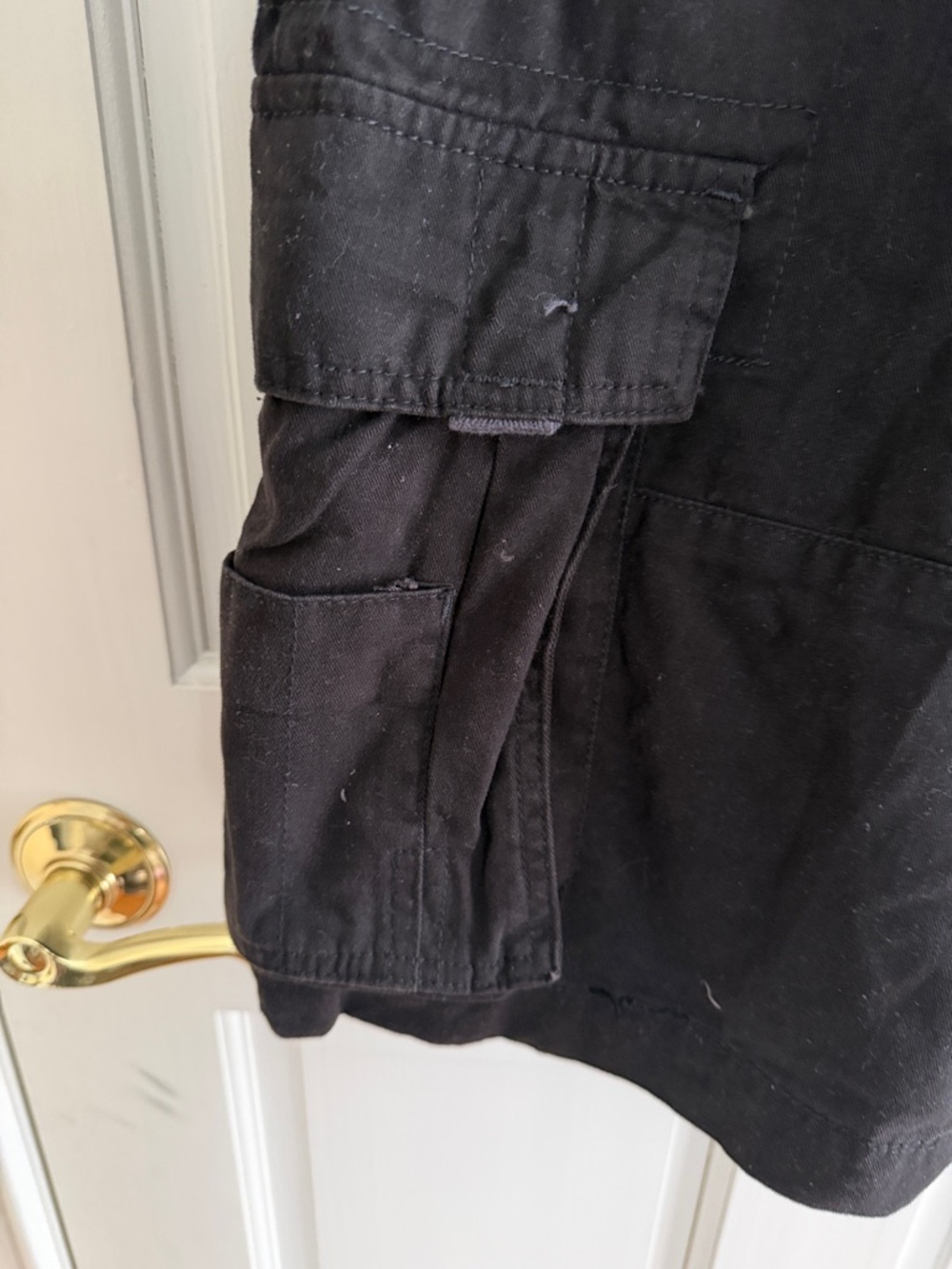 NWT Mens AMERICAN RAG Cargo Shorts Black Size 34 with Destructed Belt - Picture 3 of 13